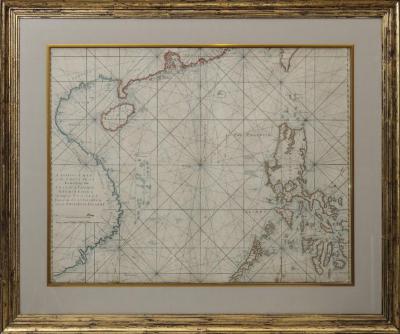 A correct chart of the China Seas containing the Coast of Tsiompa, Cochin China, the Gulf of Tonquin, part of the Coast of China, and the Philippin Islands