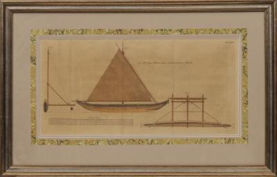 A flying proa taken at the Ladrone Islands.