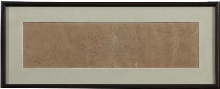 [sic] Sketch of a  Gathering / (on file) Sketch for get together